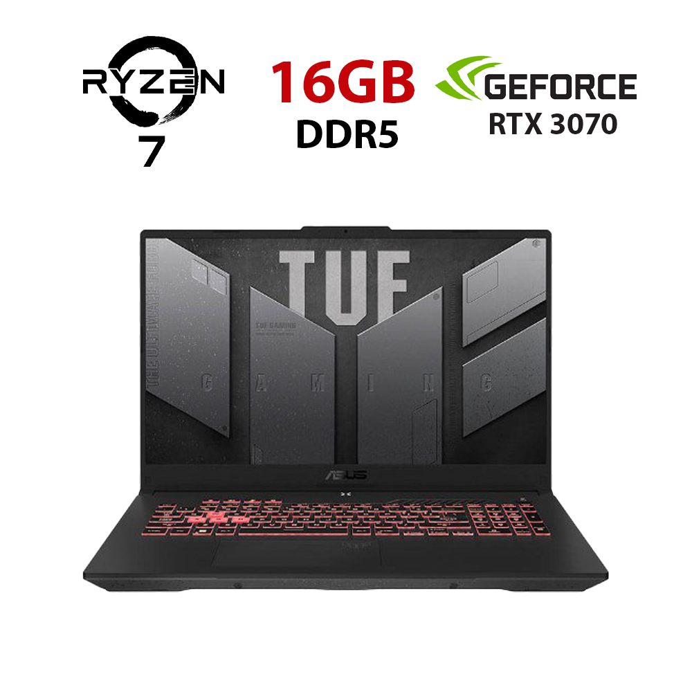 Ігровий ноутбук Asus TUF Gaming A17 FA707RR-HX006K/ 17.3" 1920x1080/ Ryzen 7 6800H/ 16GB RAM/ 480GB SSD/ RTX 3070 8GB