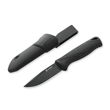 Ніж Ganzo G807BW-BK чорний з чохлом