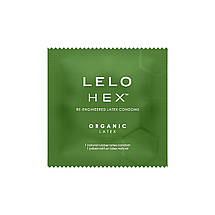 Презервативи LELO HEX Condoms Organic 3 Pack, тонкі та суперміцні, фото 4