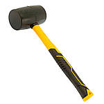 Киянка гумова чорна 680 г фібергласова ручка SIGMA (4317371)