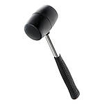 Киянка гумова чорна 225 г металева прогумована ручка SIGMA (4317461)