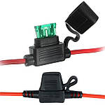 Автомобільний вбудований міні-тримач запобіжника 15 А з 6 запобіжником