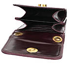 Шкіряна сумка-чохол для телефона панч GM-2122-4lx бордовий глянець, фото 6