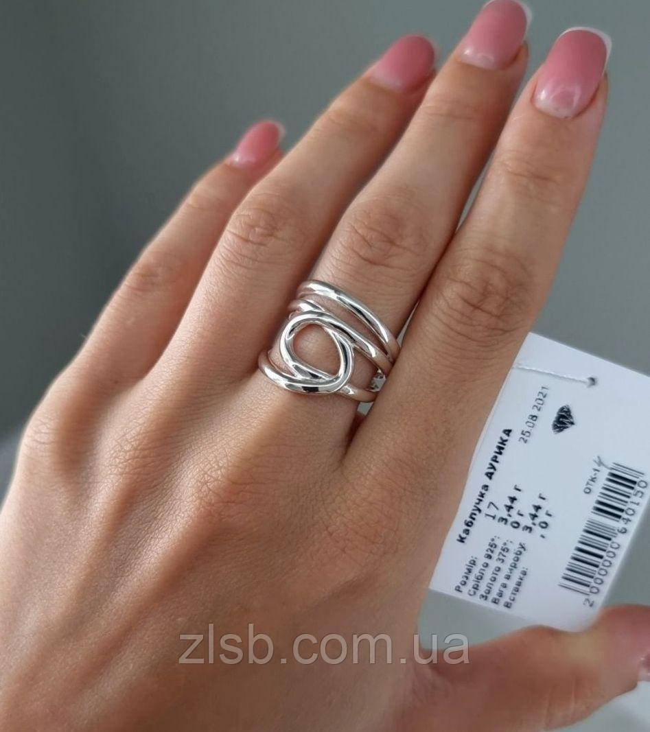 Каблучка срібна з переплетінь Аурика, фото 1