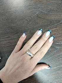 Об`ємна каблучка зі срібла Віренея