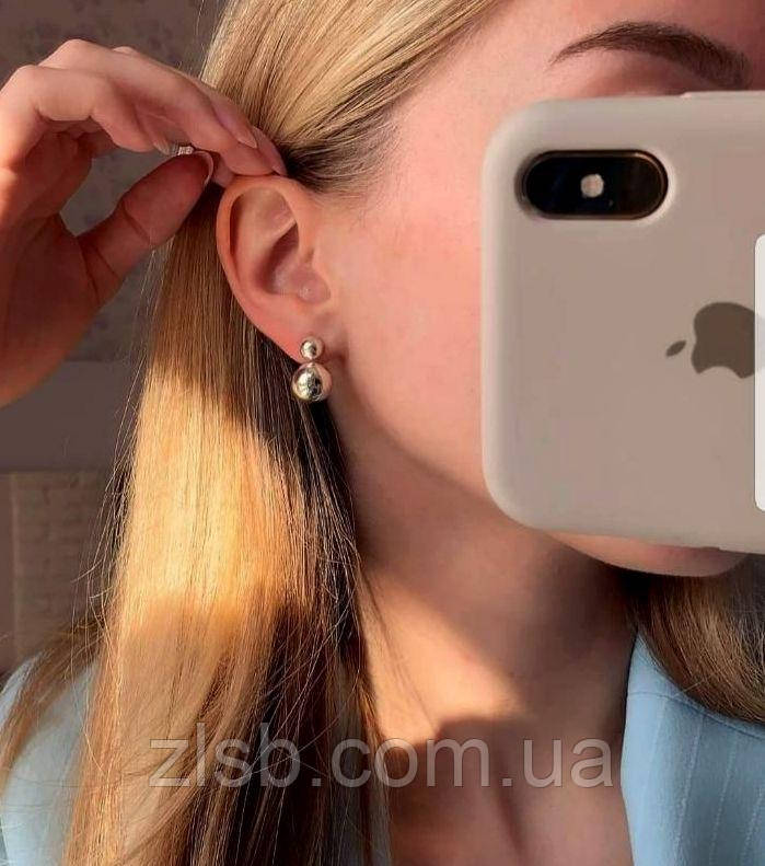 Сережки-діорчики зі срібла Роделінда, фото 1