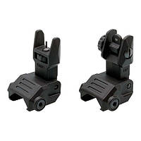 Набір: цілик та мушка DLG Tactical (DLG-167) High Profile складні на планку Pitcatinny (чорний)