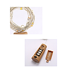 LED-гірлянда “Пробка” 2 м, 20 LED, на батарейках, тепле жовте світло, фото 8