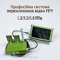 VIDIK-S v3 — стаціонарний перехоплювач відеосигналу FPV-дронів (1.2 / 3.3 / 5.8 ГГц)