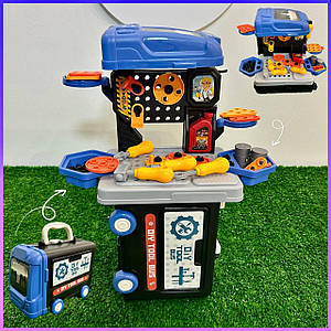 Дитячий ігровий набір інструментів 8071 стіл з інструментами у валізі