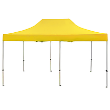 Розсувний шатер 3*6 м посилений, білий каркас, Жовтий, фото 4