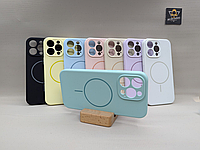 Чохол м'який Iphone 15 Pro Max MagSafe SoftTouch Протиударний ментоловий