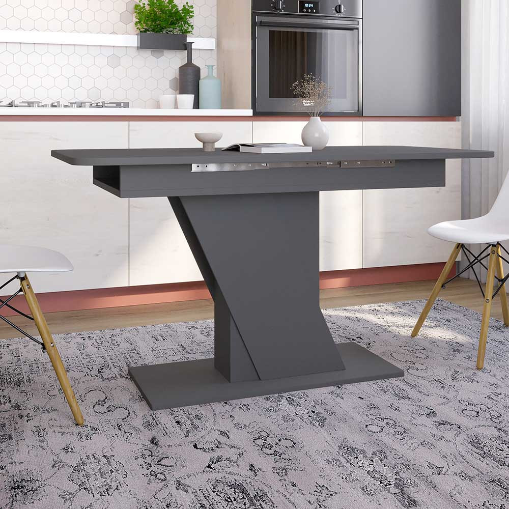 Обідній стіл розкладний LION Грейс Антрацит (LION-045001) ТОП, фото 1