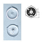 10x Розсіююча оптична лінза LED планки підсвічування ТБ, внутр кріплення, фото 2