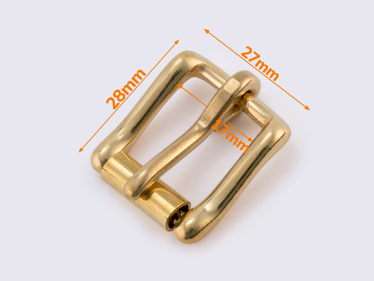 Пряжка для ременя з латуні 17мм MD-0147, фото 1