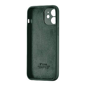 Чохол Silicone Case Square Protected Camera iPhone 12 Atrovirens, фото 3