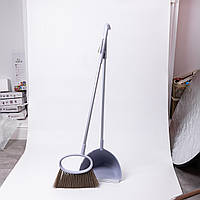 Набір віник і совок на довгій ручці для підлоги 25×25×95 (см) Фіолетовий HP-45-1V