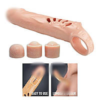 Насадка на пеніс PRETTY LOVE Rafael з фіксуючою петлею, 24.3 х 4.6 см kitty.in.ua