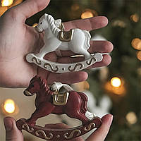 Молд для декору "Вінтажна конячка" для акрилового композиту, гіпсу, смоли, 1 шт.