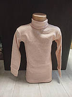 Дитячий гольф утеплений водолазка для дівчинки Туреччина 2-6 років чорний зелений беж пудра