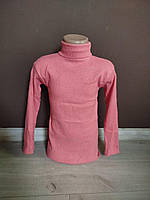 Дитячий гольф утеплений водолазка для дівчинки Туреччина 6-10 років рожевий