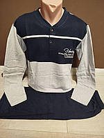 Підліткова піжама для хлопчика тепла з мікроначісом Туреччина FayFi 100% бавовна 12-18 років сіра