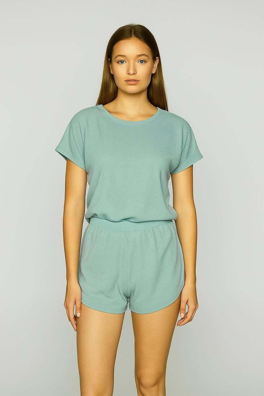 Піжама жіноча , футболка і шорти бавовняна