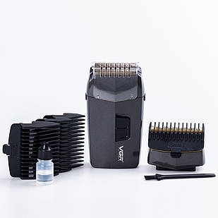 Шейвер-тример VGR V-086 зі знімними насадками, сірий