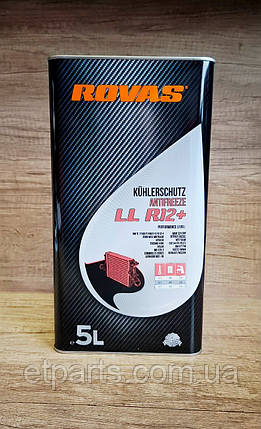 Антифриз концентрат Rovas Antifreeze LL R12+ червоний 5л, фото 1