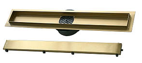 Трап для душу VBI FORT 2в1 70 BRUSHED GOLD, фото 2