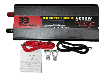 Інвертор напруги з чистою синусоїдою 12V-220 V 6000 Вт з LCD-дисплеєм UKC