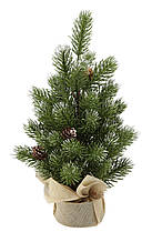 Ялинка штучна Chomik засніжена з шишками, 35 см