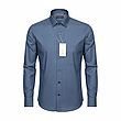 Класична однотонна чоловіча сорочка Salvatore Russo vd-0106 сіра з довгим рукавом, ошатна, стильна, фото 9