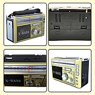 Радіоприймач Golon RX-381 з ліхтариком та підтримкою USB/TF, фото 5