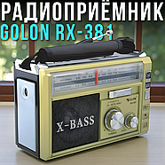 Радіоприймач Golon RX-381 з ліхтариком та підтримкою USB/TF, фото 2