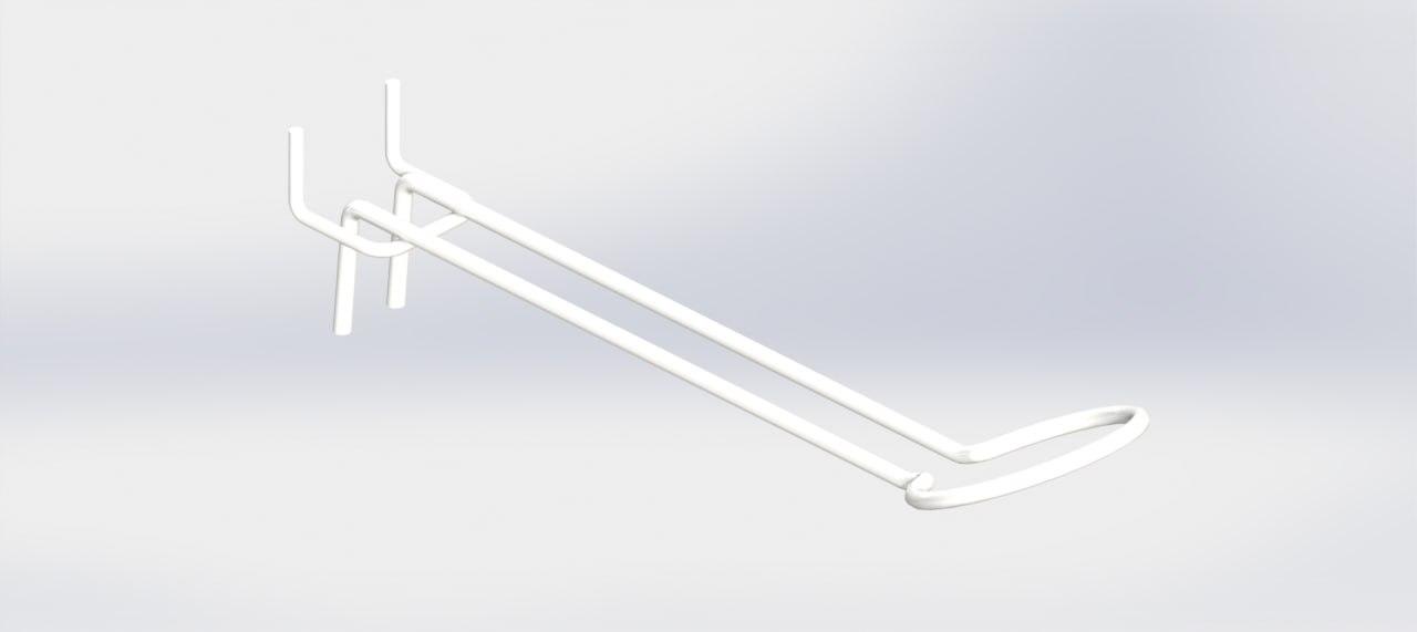 Гачок для інструментів для шлангів білий