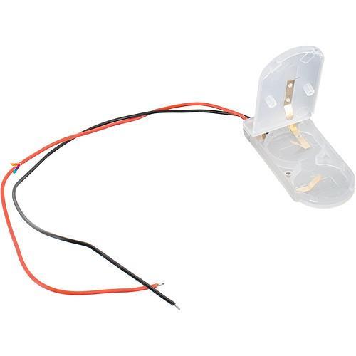 CR2032-2X-HOLDER-CLEAR Тримач для двох батарейок типу CR2032, пластиковий з кришкою. Прозорий., фото 1