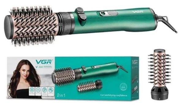 Фен-щітка для сушіння та укладання волосся VGR V-498, фото 1