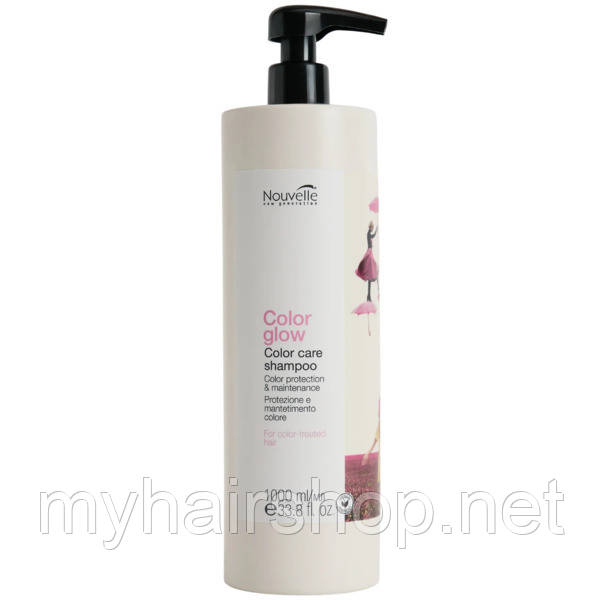Шампунь для фарбованого волосся NOUVELLE Color Glow Shampoo 1000 мл, фото 1