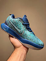 Сині текстильні чоловічі кросівки Nike Lebron XXI 21 Abalone Демісезонні Найк Леброн