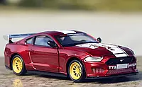 Модель-конструктор автомобіля Ford Mustang GT. Металева машинка, інерційна Форд Мустанг Червона