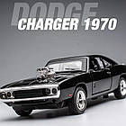 Модель 1:32 Dodge Charger 1970 — металева спортивна машина з ефектами звуку та світла, механізмом Pull Back