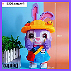 DIY конструктор "Кролик у шапочці" — чарівна 3D-модель із дрібних блоків 5200 шт.