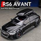 Модель Audi RS6 Black Edition у масштабі 1:32 — металева машинка з високою деталізацією, звукові та світлові ефекти Ауді