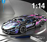 Конструктор Lamborghini 1:14 — 1280 деталей для складання. Технічний суперкар Фіолетова в стилі лего