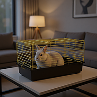 Клітка для гризунів Кролик 570х335 мм цинк коричневая