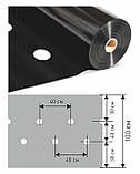 Плівка 30 мкм 0.8м* 1000м плівка чорна для мульчування перфорована, фото 6