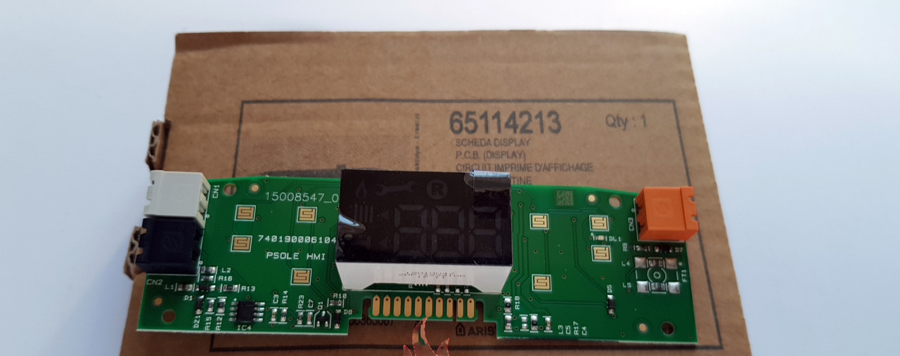 Плата дисплея на газовий конденсаційний котел Ariston CARES PREMIUM 65114213, фото 1