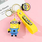 Брелок Міньйон Кевін 🟨 | 3D фігурка з мультфільму | Сувенір для рюкзака, ключів (Нікчемний Я)