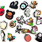 Набір 10 шт. Джибітси, бейджів, значків, кнопок "Хеллоуін" для Crocs / сабо / слайдів | Шуз-шарми